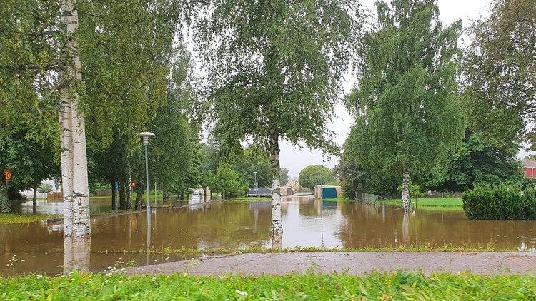 Så påverkades stadsnätet i Gävle av översvämningarna